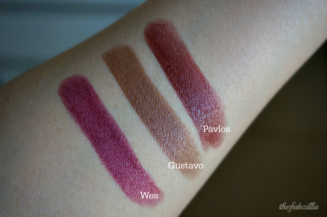 Tom Ford Lips and Boys, Review, Swatch, Pavlos, Gustavo, Wes, Men are from Mars