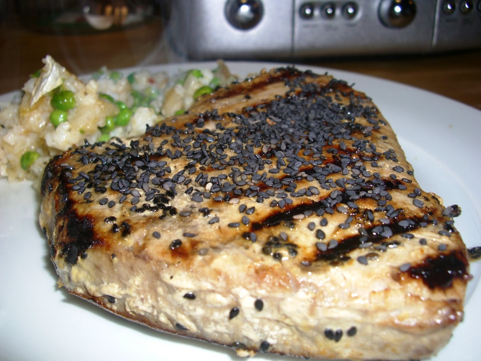 The SexyChef Liz Honey Mustard & Sesame Tuna Steaks
