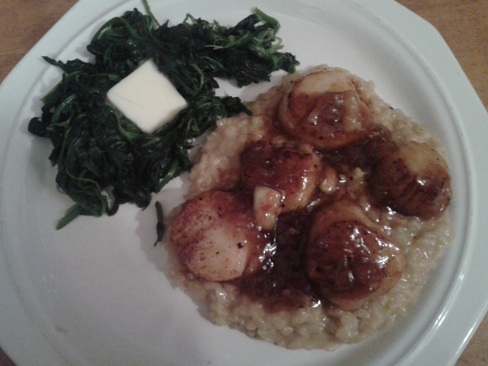 Pan Seared Sea Scallops with Pineapple Coconut Mango Tequila Sauce