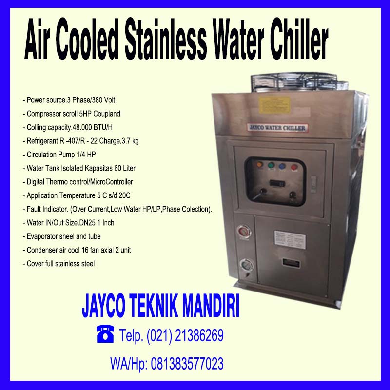 Jual water chiller stainless