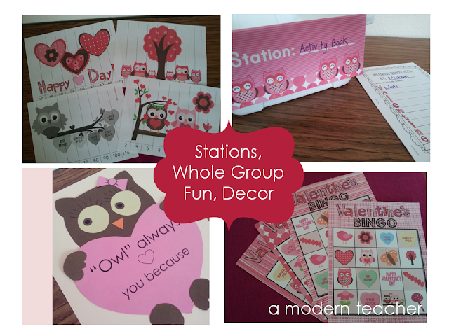 Valentine's Day Party Pack www.amodernteacher.com