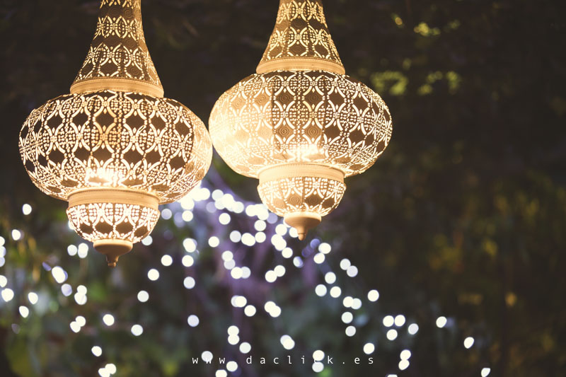 decoración de boda - luces