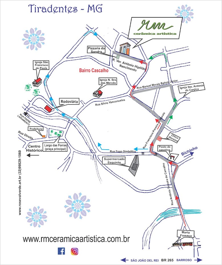Como chegar na RM Cerâmica Artística: