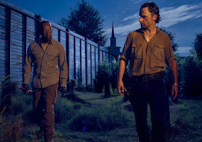 Lennie James and Andrew Lincoln in The Walking Dead Season 6
