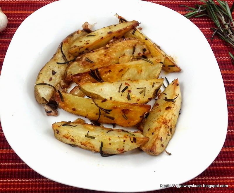 OVEN ROASTED ROSEMARY GARLIC POTATOES Cook with Kushi
