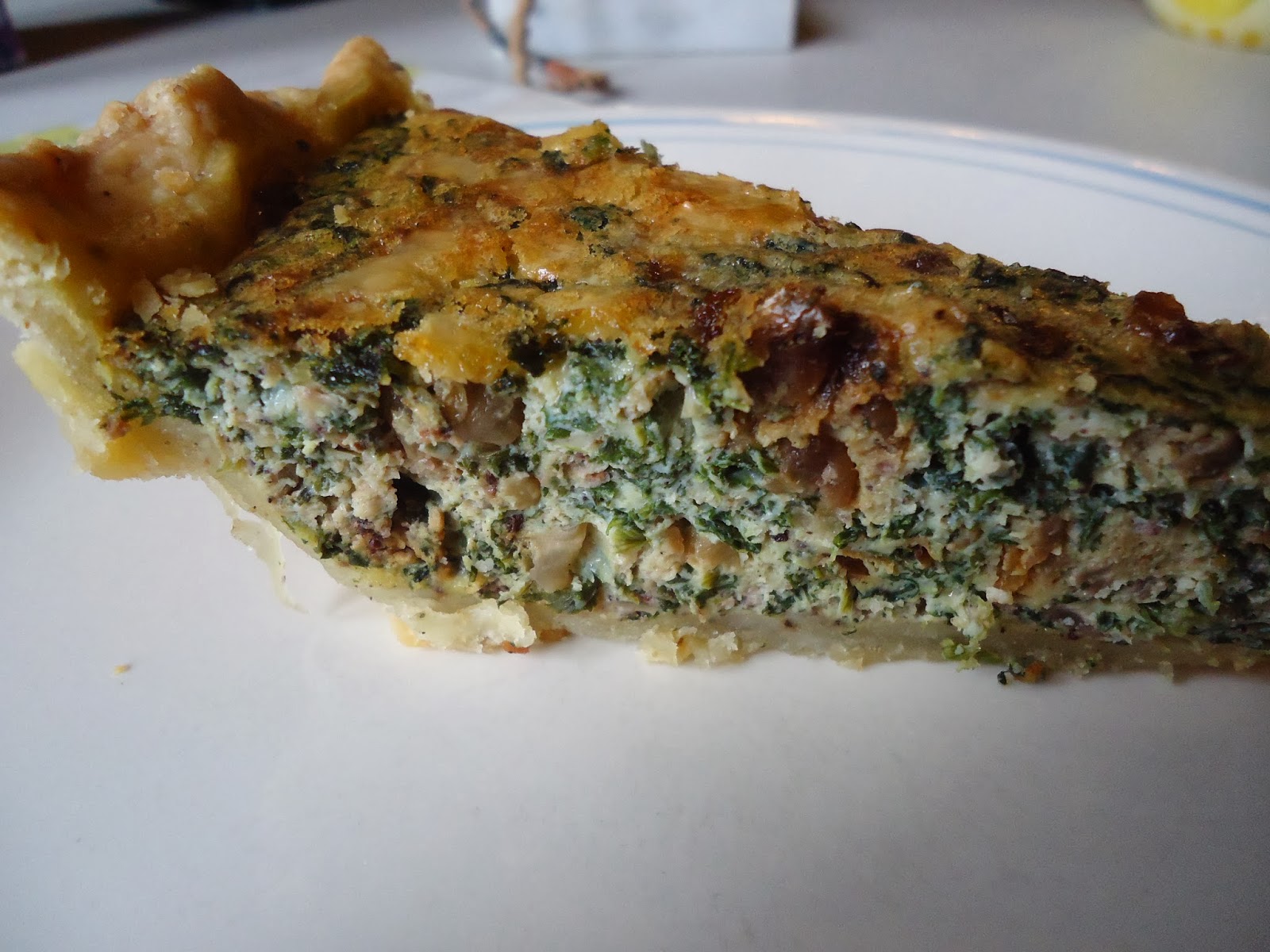 La Mexicanita Kitchen Spinach and Caramelized Onion Quiche