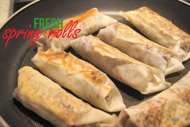 spring - Fast and Fresh Dinner - Healthy Spring Rolls