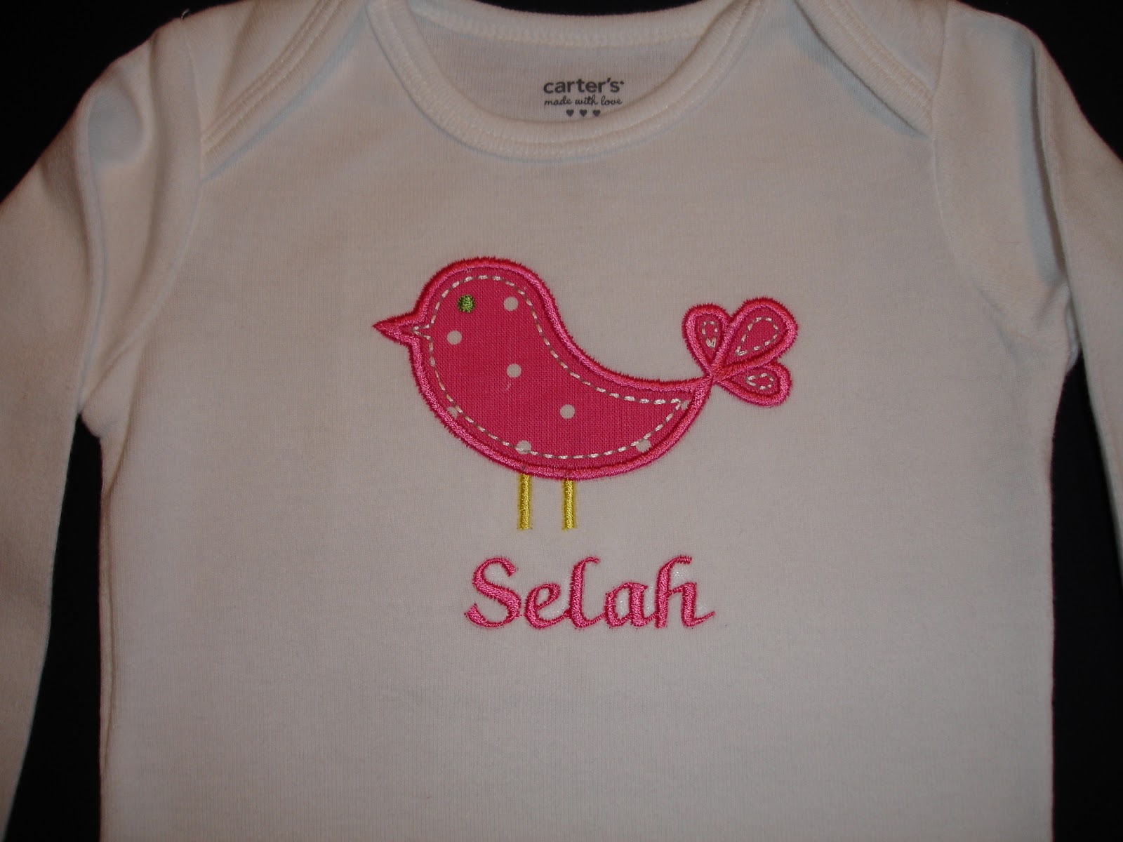 LeighBird Designs Applique Tshirts for girls