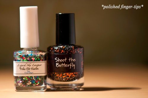 Polka Dot Heaven by Liquid Sky Lacquers & CrowsToes Shoot The Butterfly Polka Dot Heaven by Liquid Sky Lacquers & CrowsToes Shoot The Butterfly