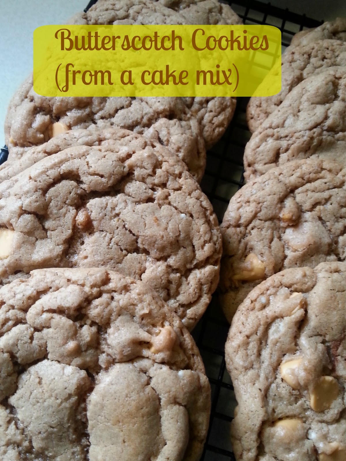 The Better Baker Butterscotch Cookies (cake mix)