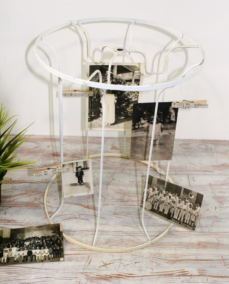 Vintage Diana Repurposing and Decorating with Vintage Lampshade Frames