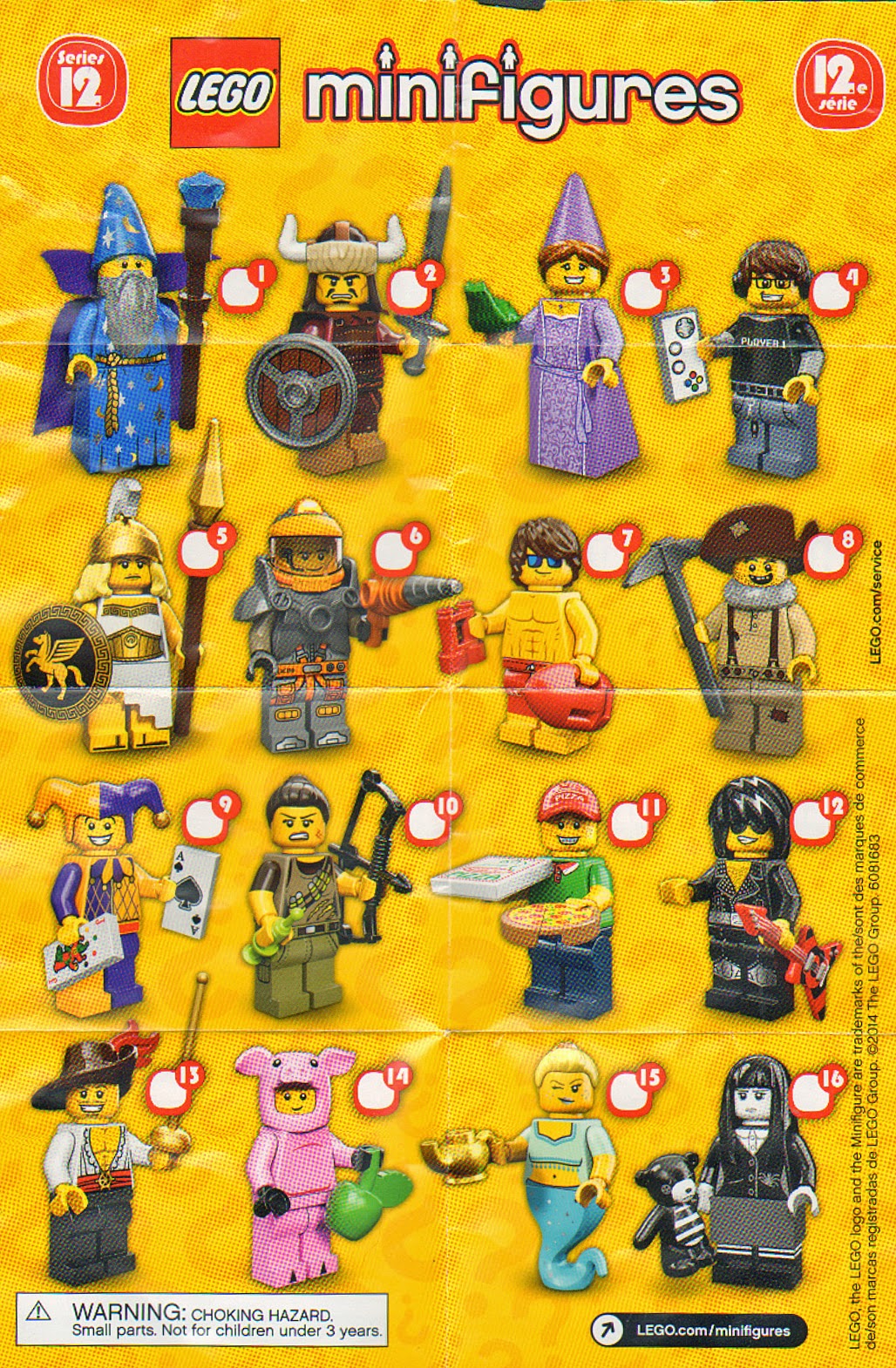 lego minifigures series 17 mystery figure rarity