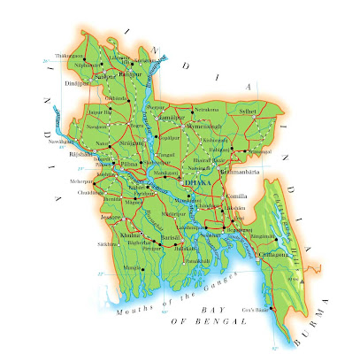 Karte von Bangladesch