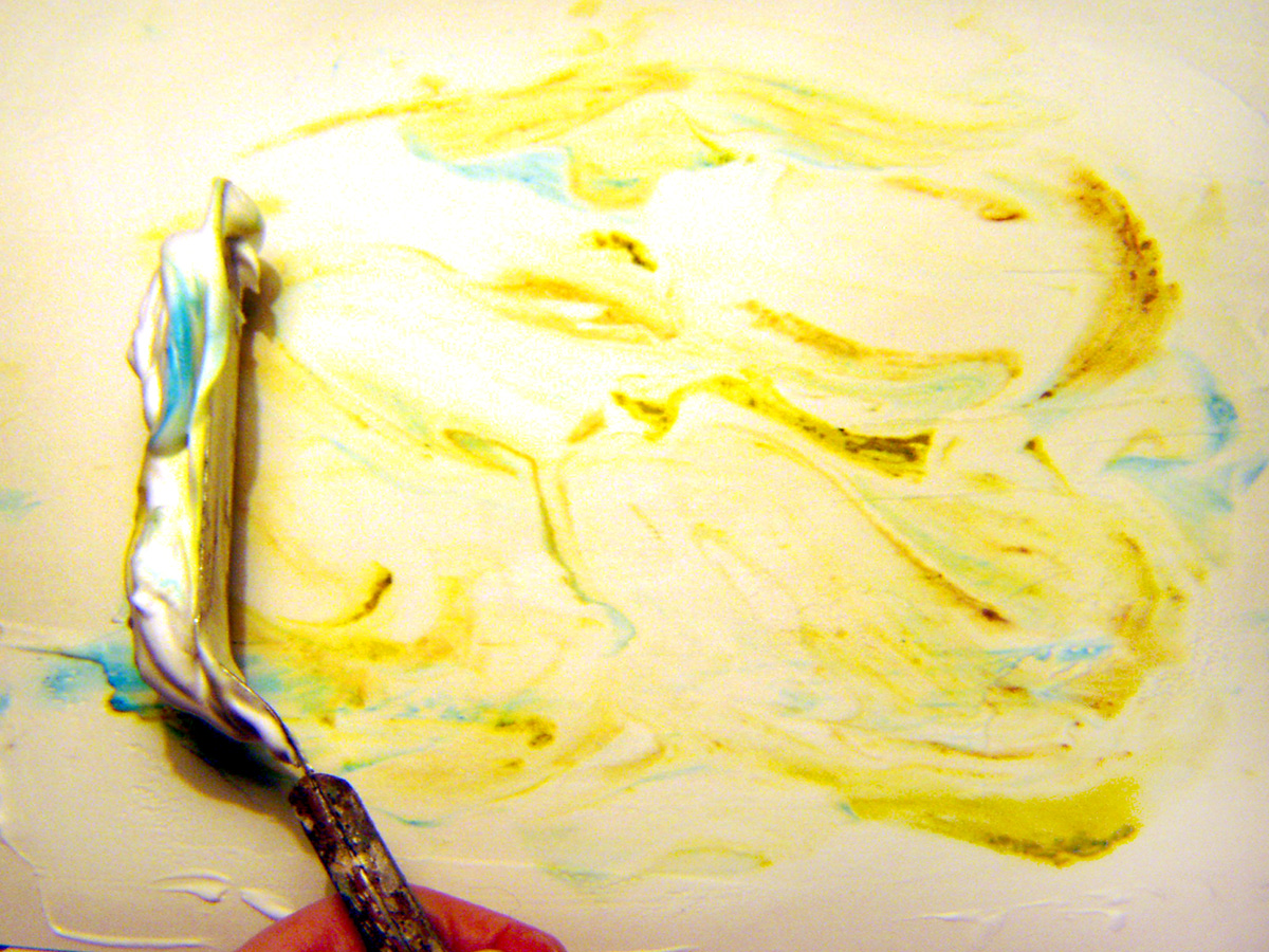 Mixed Media Manic EASY MARBLING TECHNIQUE WITH SHAVING CREAM