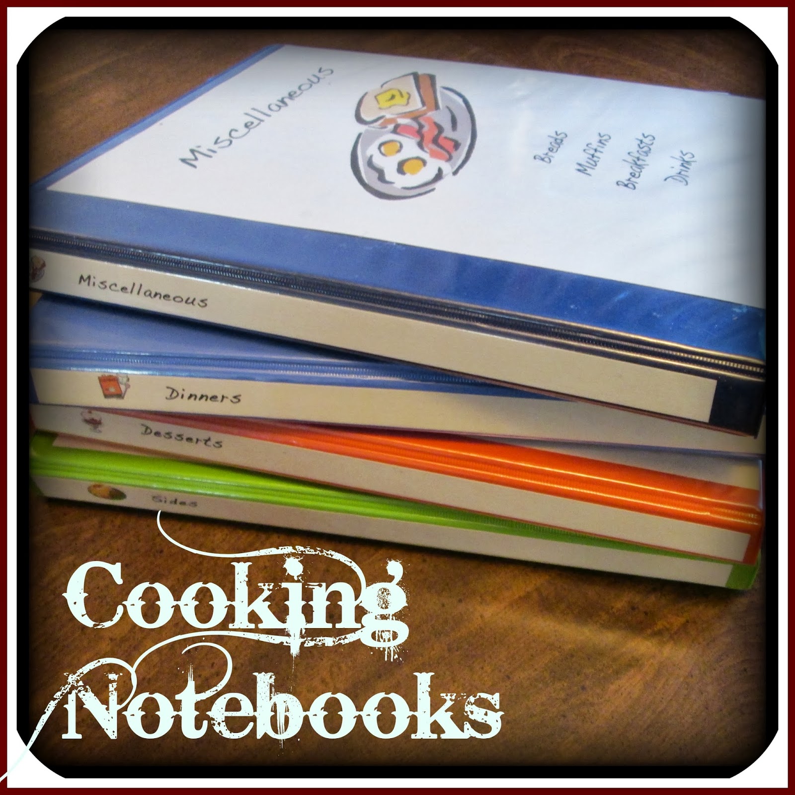 Laura's Plans Cooking Notebooks