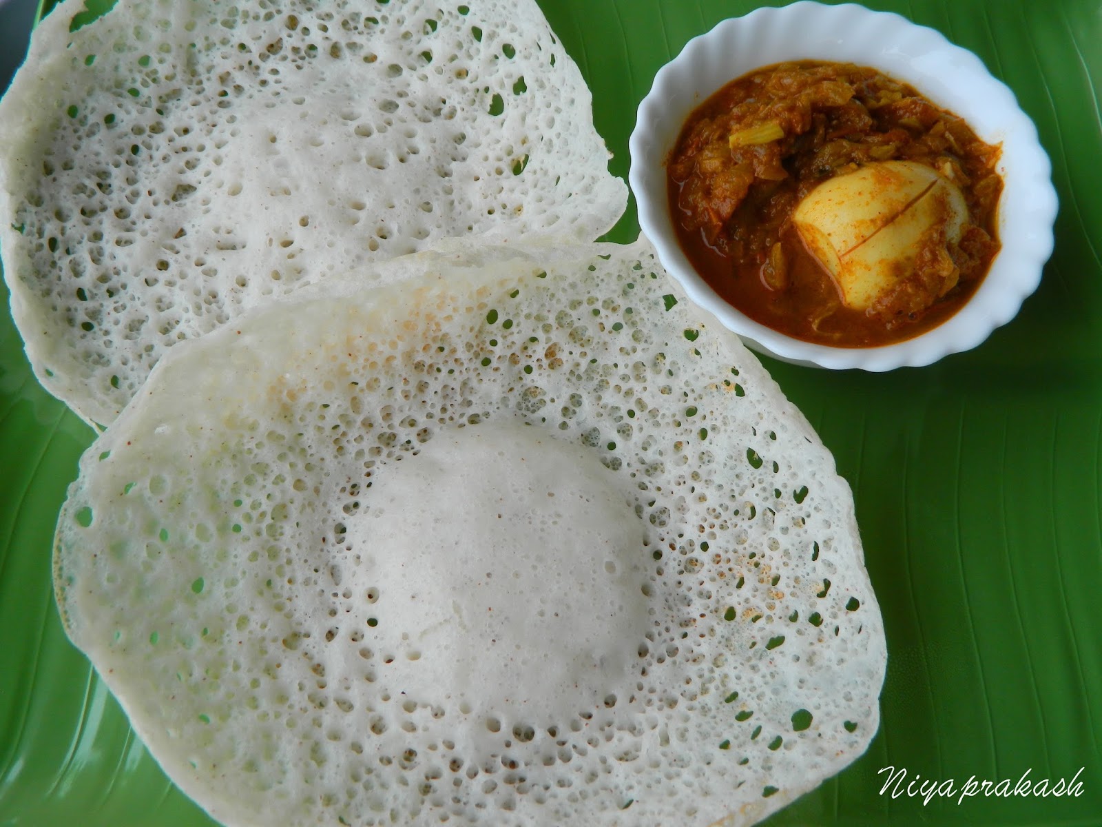 Niya's World Appam (made from Basmati rice)