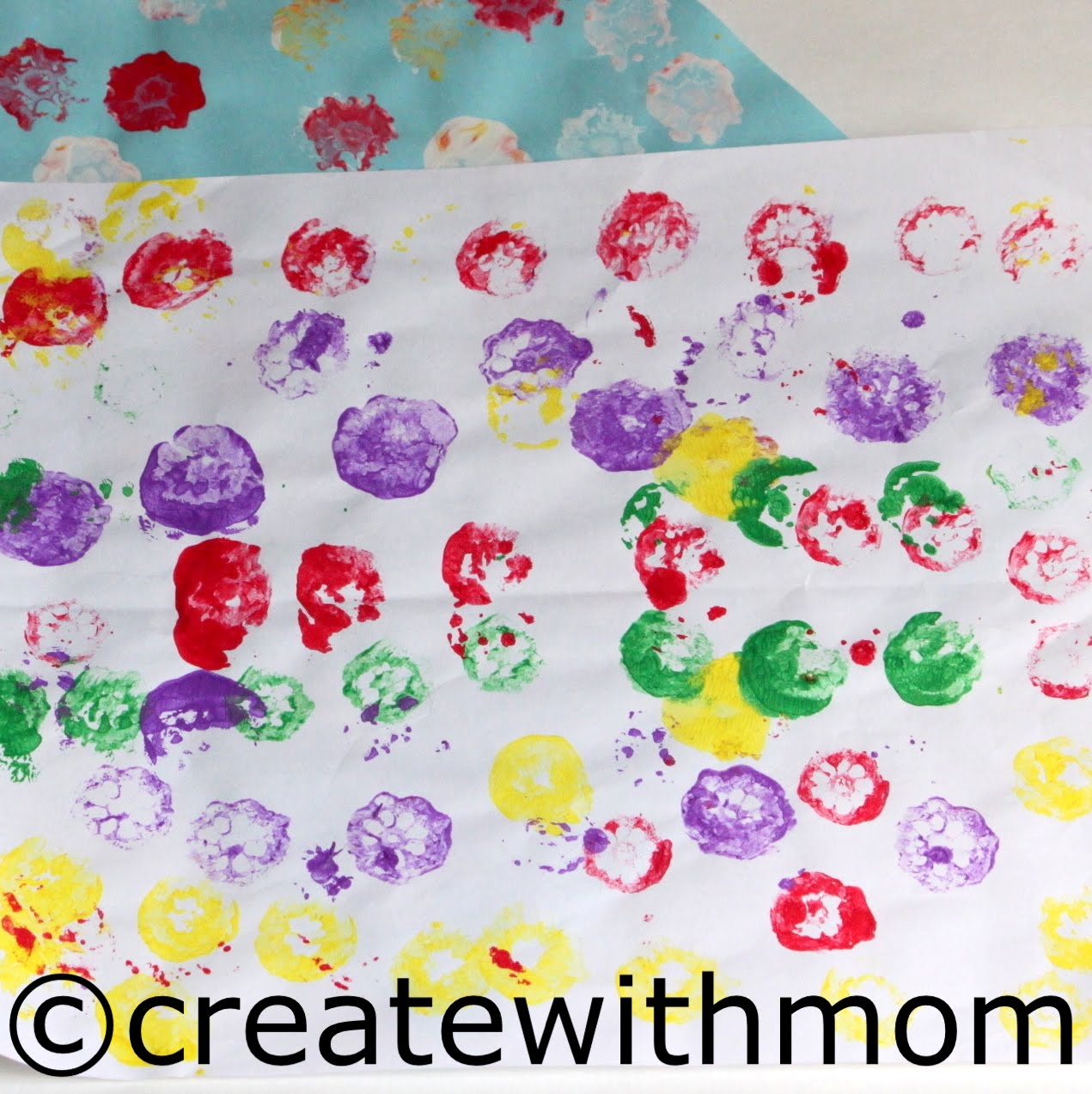 Create With Mom How we used Okra for painting