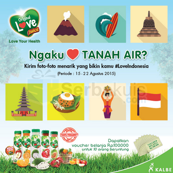 Kontes Foto Cinta Tanah Air Berhadiah Voucher Belanja Total 1 Juta Kontes Foto Cinta Tanah Air Berhadiah Voucher Belanja Total 1 Juta