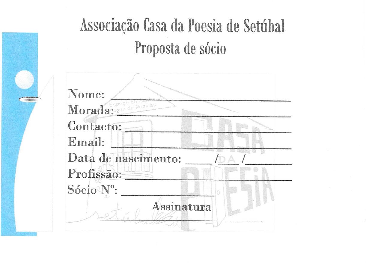 Proposta de Sócio - Inscrição 2€