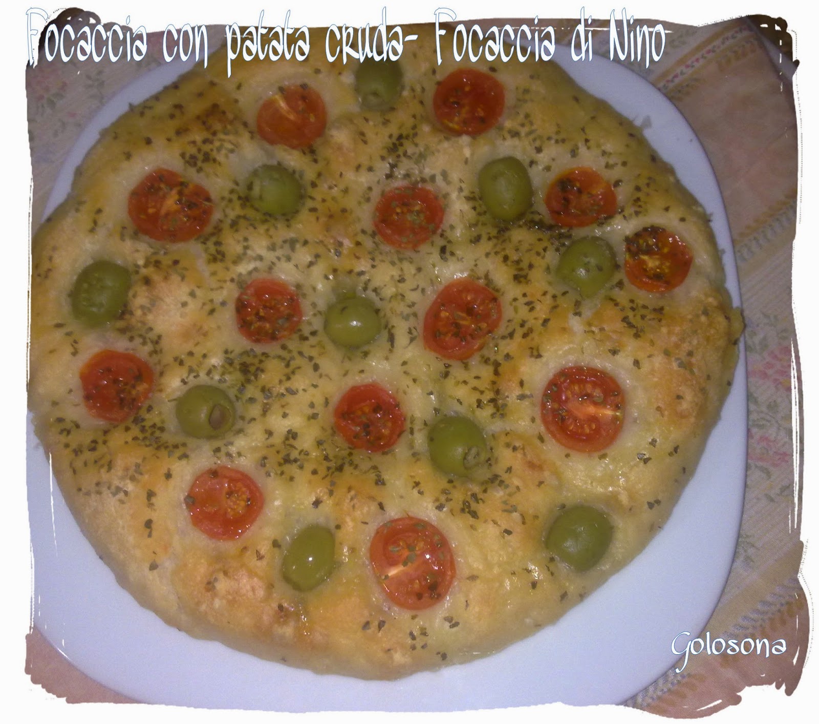 Focaccia con patata cruda (Focaccia di Nino)