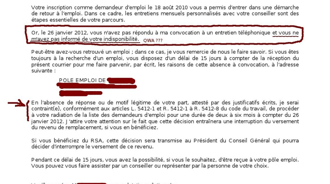 repondre a un avertissement