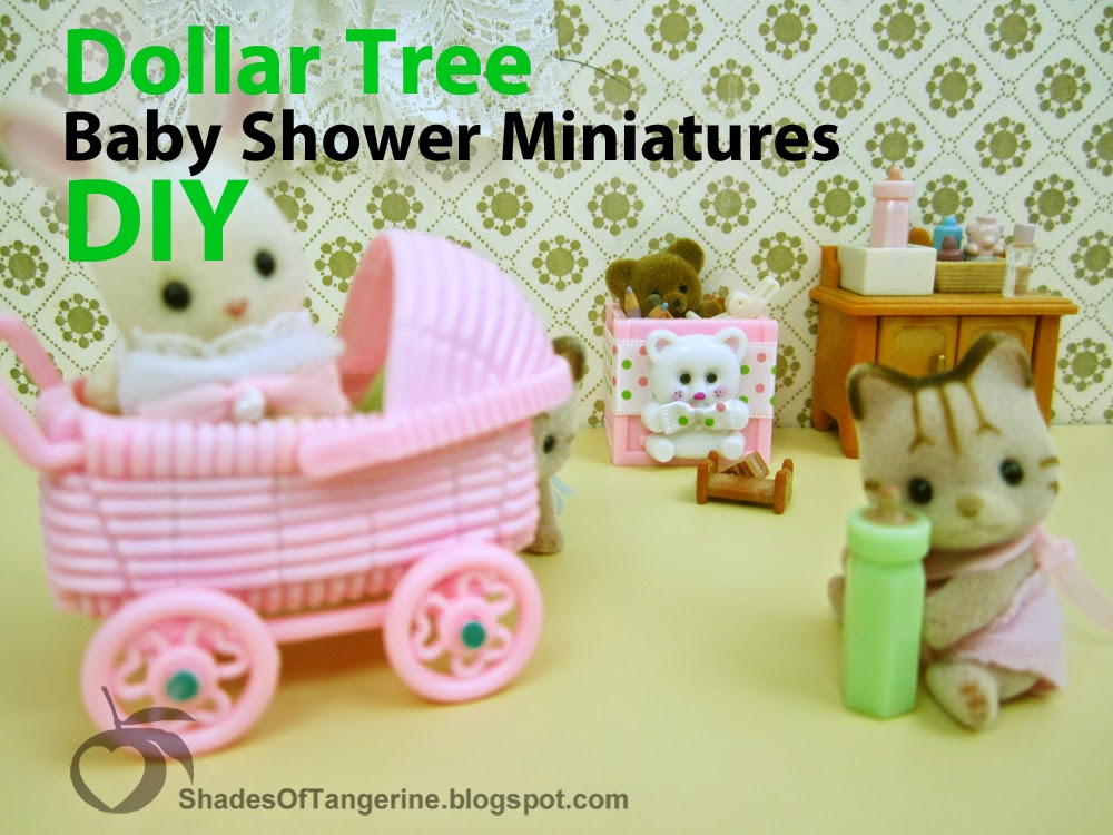 Dollar Tree Baby Shower shades of tangerine dollar tree baby shower miniatures diy Dollar Tree Baby Shower shades of tangerine dollar tree baby shower miniatures diy
