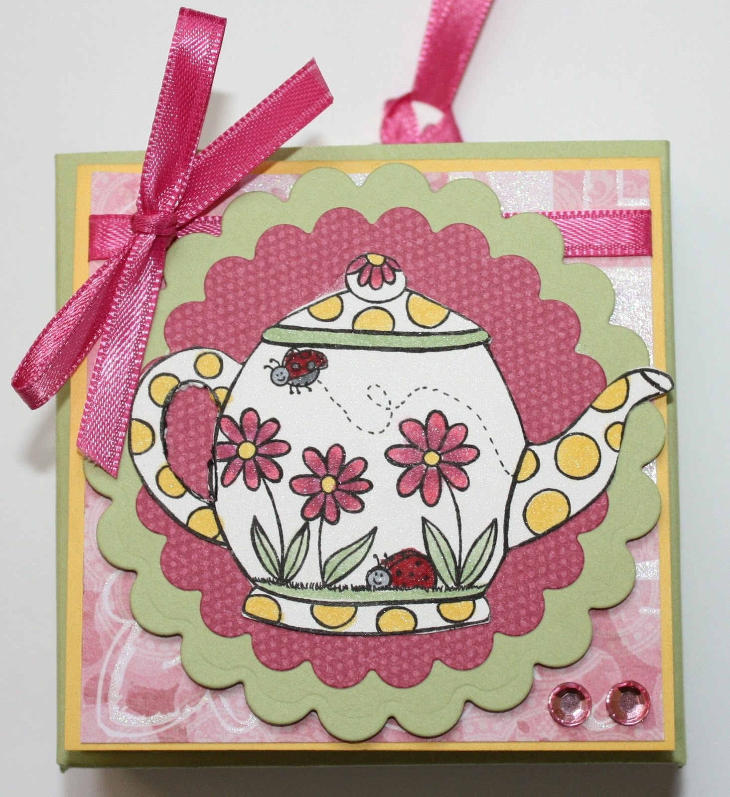 Ink and Lace with Sheryl Cauble Gift Box/Tea Bag Holder Video Tutorial
