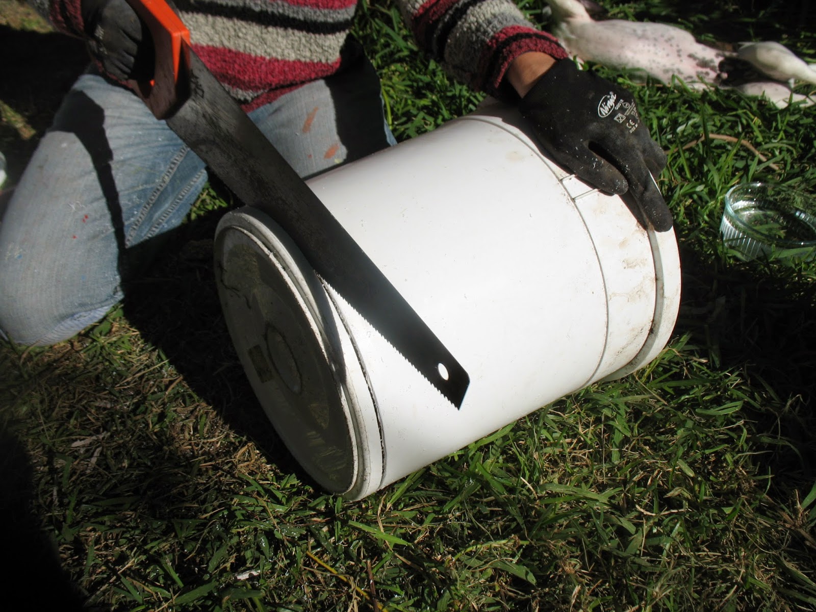 Sustainaburbia Okey's Loo; How to make a dog poo worm farm