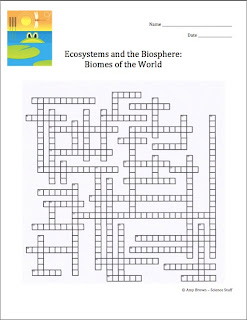 Classroom Freebies: Set of Six Ecology Crossword Puzzles