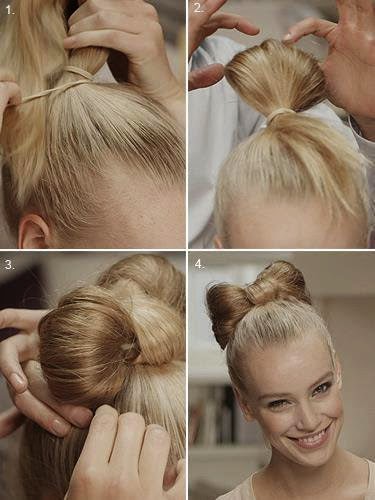 Tuto Coiffure ( N°1 ) Chignon en noeud