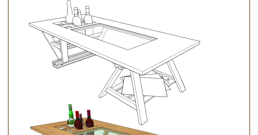 SKETCHUP TEXTURE: 3D MODEL COFFEE TABLES
