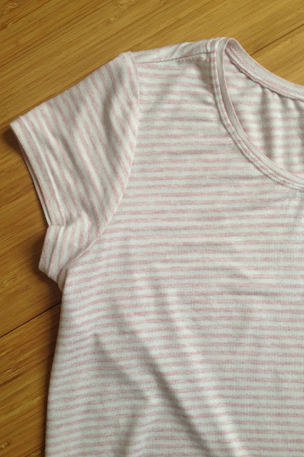 Diary of a Chain Stitcher: Striped Cotton Jersey Grainline Scout Tee