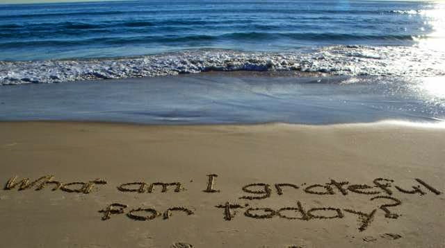 What am I grateful for Today?, Writing in the Sand