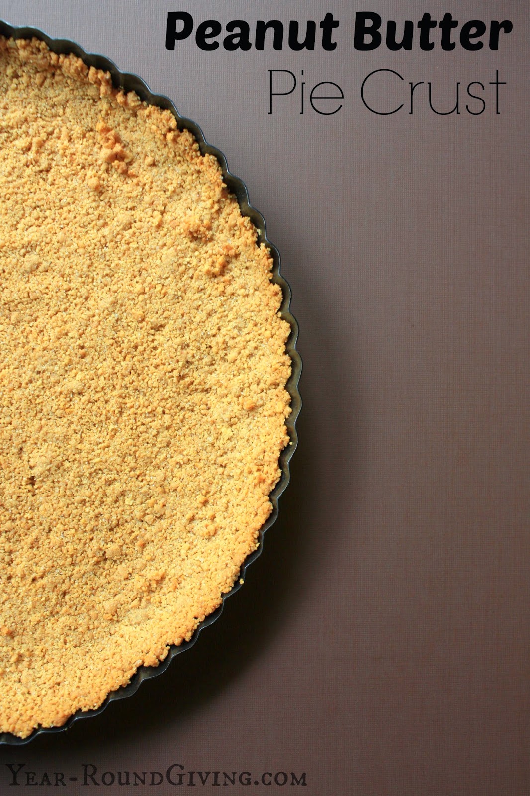 Peanut Butter Pie Crust