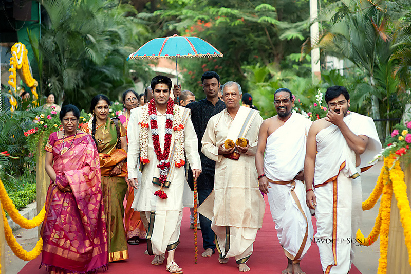 Kasi Yatra is a part of marriage celebrations. The time of marriage, before taking the bride’s hand the boy goes on a pilgrimage to Kasi. Now a days, the boy goes to kasi yatra a few steps from the marriage Hall with chappel, an umbrella, a book and take an u turn on the request of girl's side. As per vedic rituals, the boy must, should go to kasi yatra. But, these functions are done a name sake. We are happy atleast the part of celebration is followed still date by everyone. kasi Yatra, Hindu wedding ceremony.