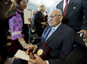 Congressional Gold Medal Code Talkers ceremony http://worldwartwo.filminspector.com/2013/08/code-talkers.html