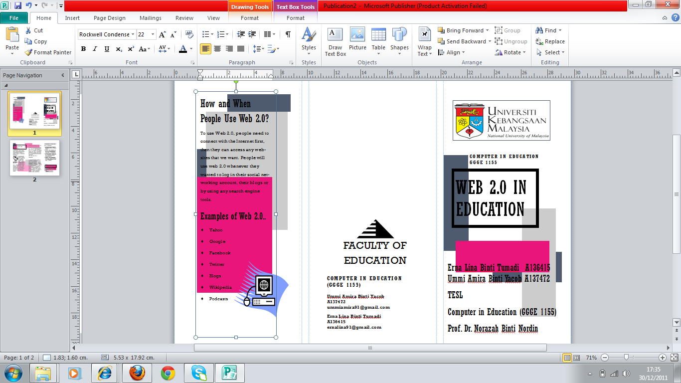 brochure microsoft publisher