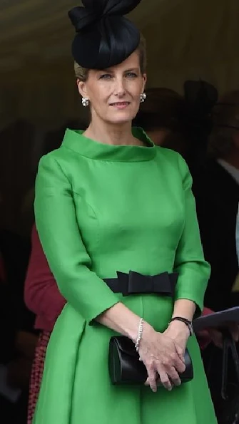 Sophie, Countess of Wessex attends the Order of the Garter Service at St George's Chapel in Windsor Castle