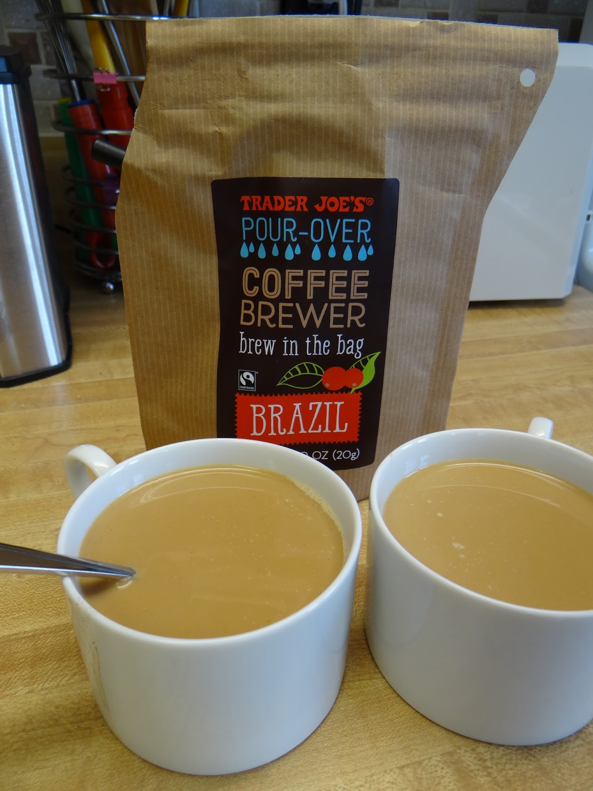 Trader Joe's 365 PourOver Coffee Brewer Brew In the Bag