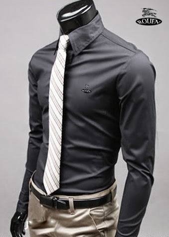 camisa plateada hombre