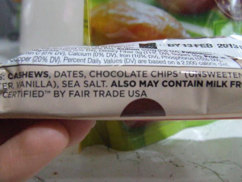 Homemade Chocolate Chip Cookie Dough Lara Bars {Paleo & Gluten Free