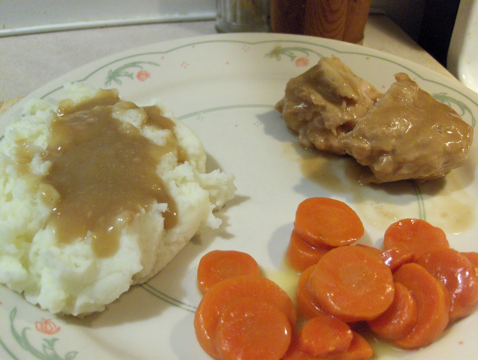 Diab2Cook Jennie O Roasted Turkey Breast Roast and Gravy w/ Mashed