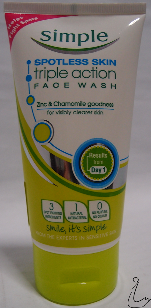 The Swanple Review Simple Spotless Skin Triple Action Face Wash