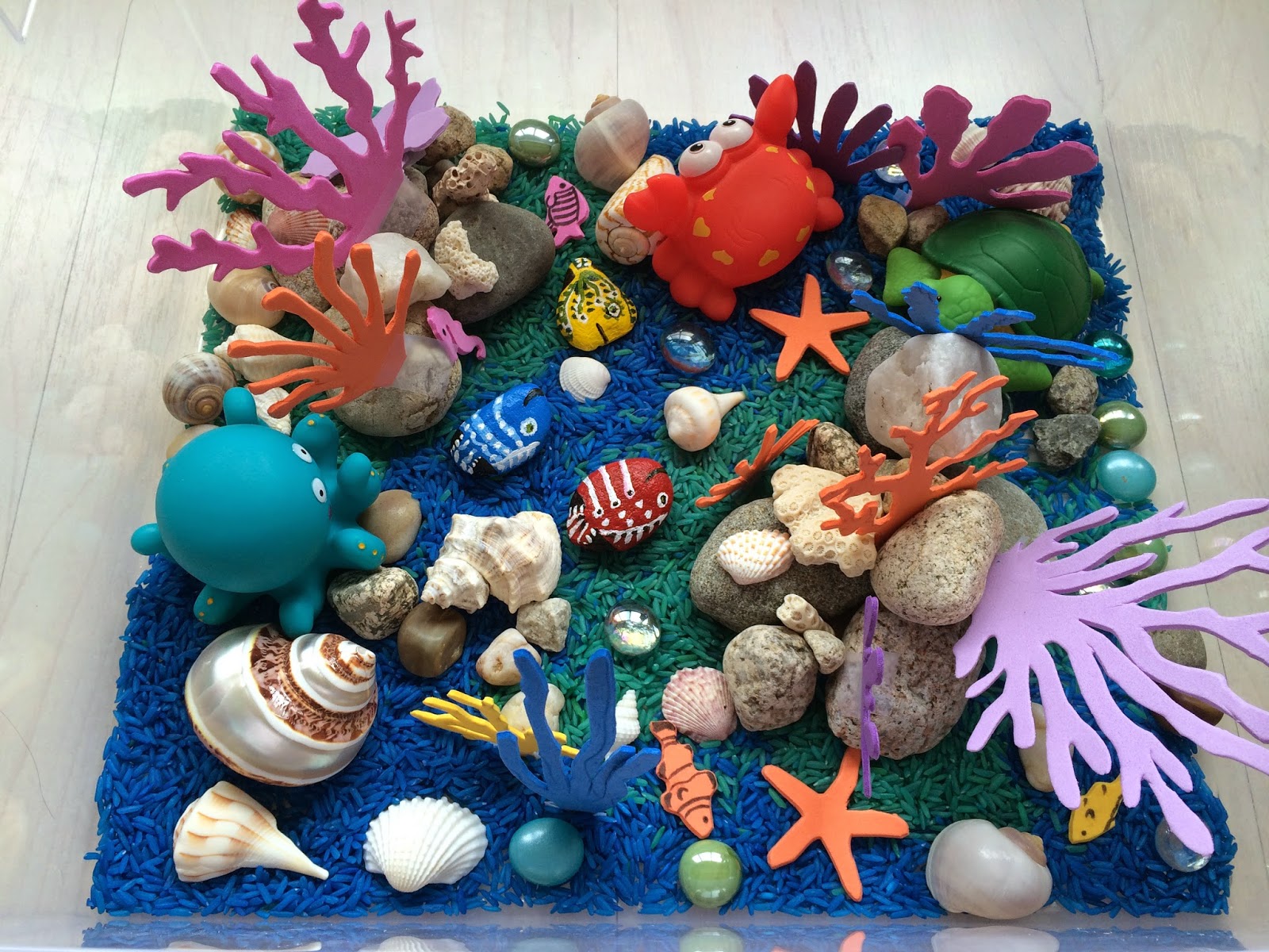 Creative Projects for Kids Coral Reef Sensory Bin