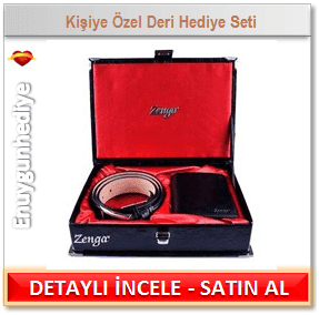 14 Şubat Sevgililer günü hediyesi Erkeğe Kişiye Özel Deri Hediye Seti