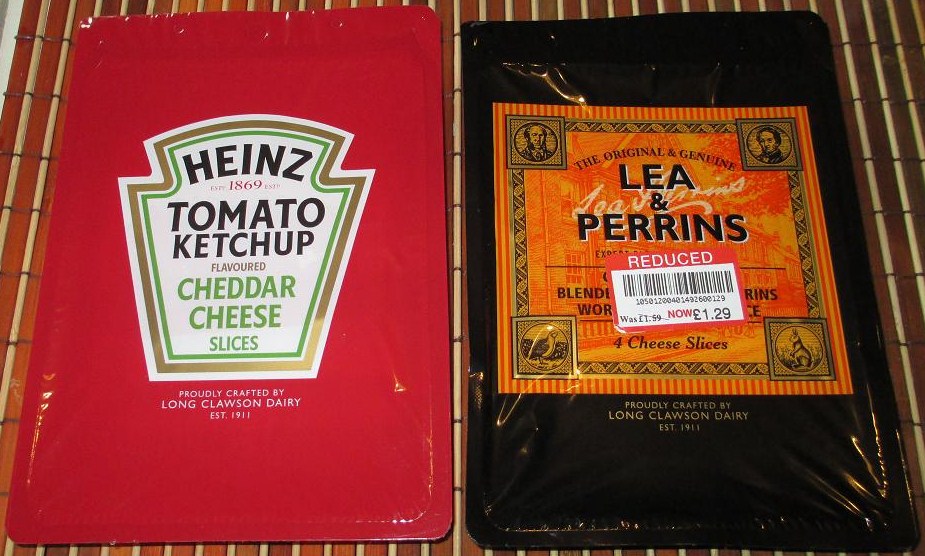 FOODSTUFF FINDS Lea and Perrins & Heinz Tomato Ketchup Cheese Slices
