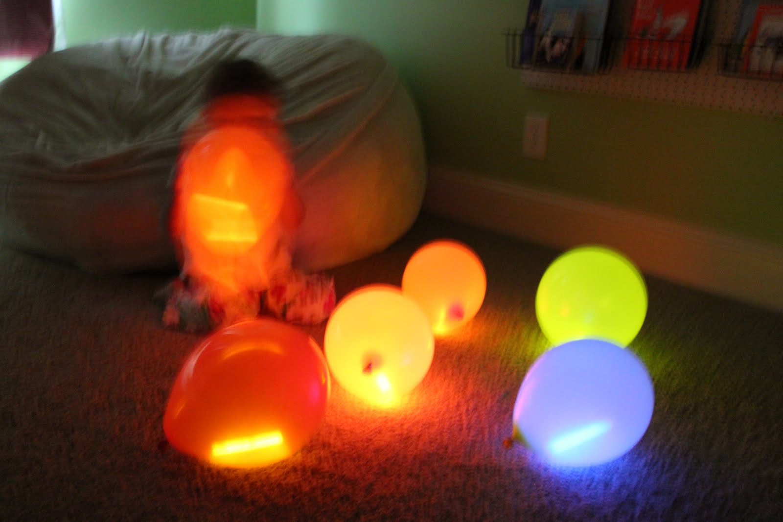 Play At Home Mom LLC Glow sticks.... thinking outside the box