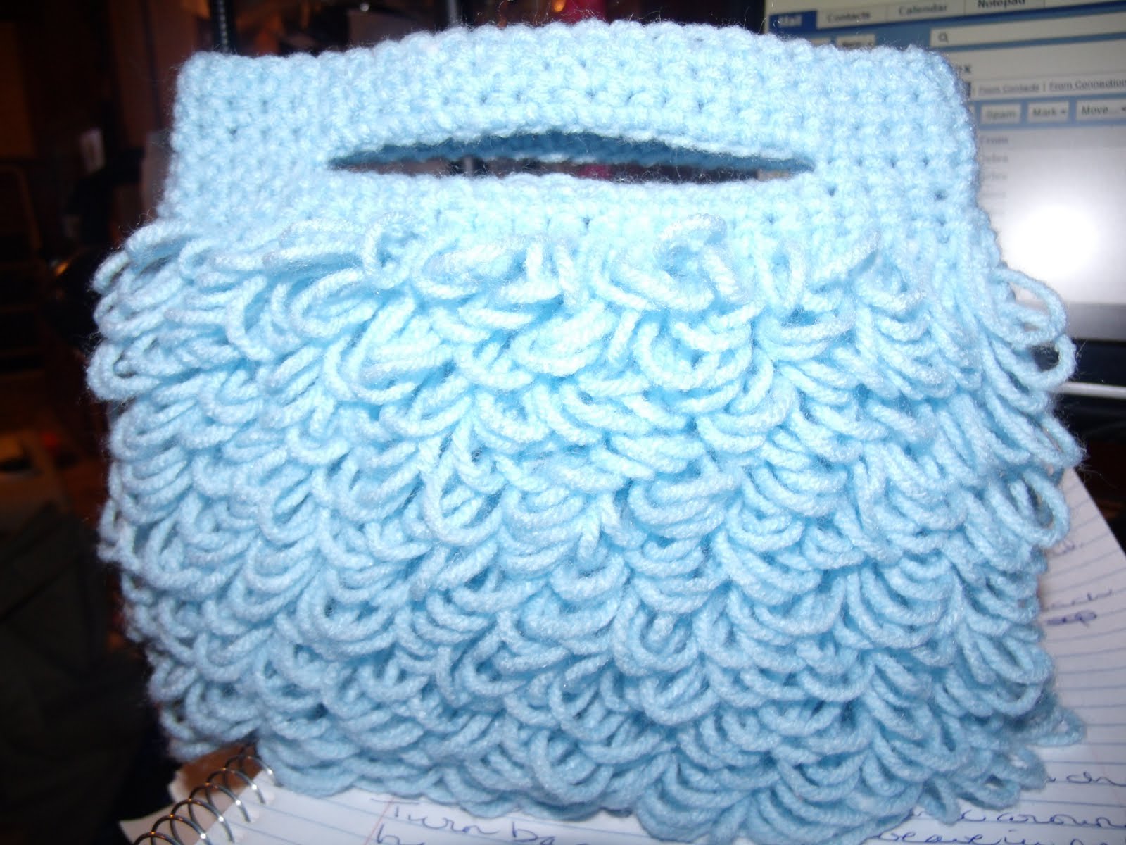 ... Crochet...Oh My!: Little Girls Loopy Clutch Bag AKA The Loopy Purse