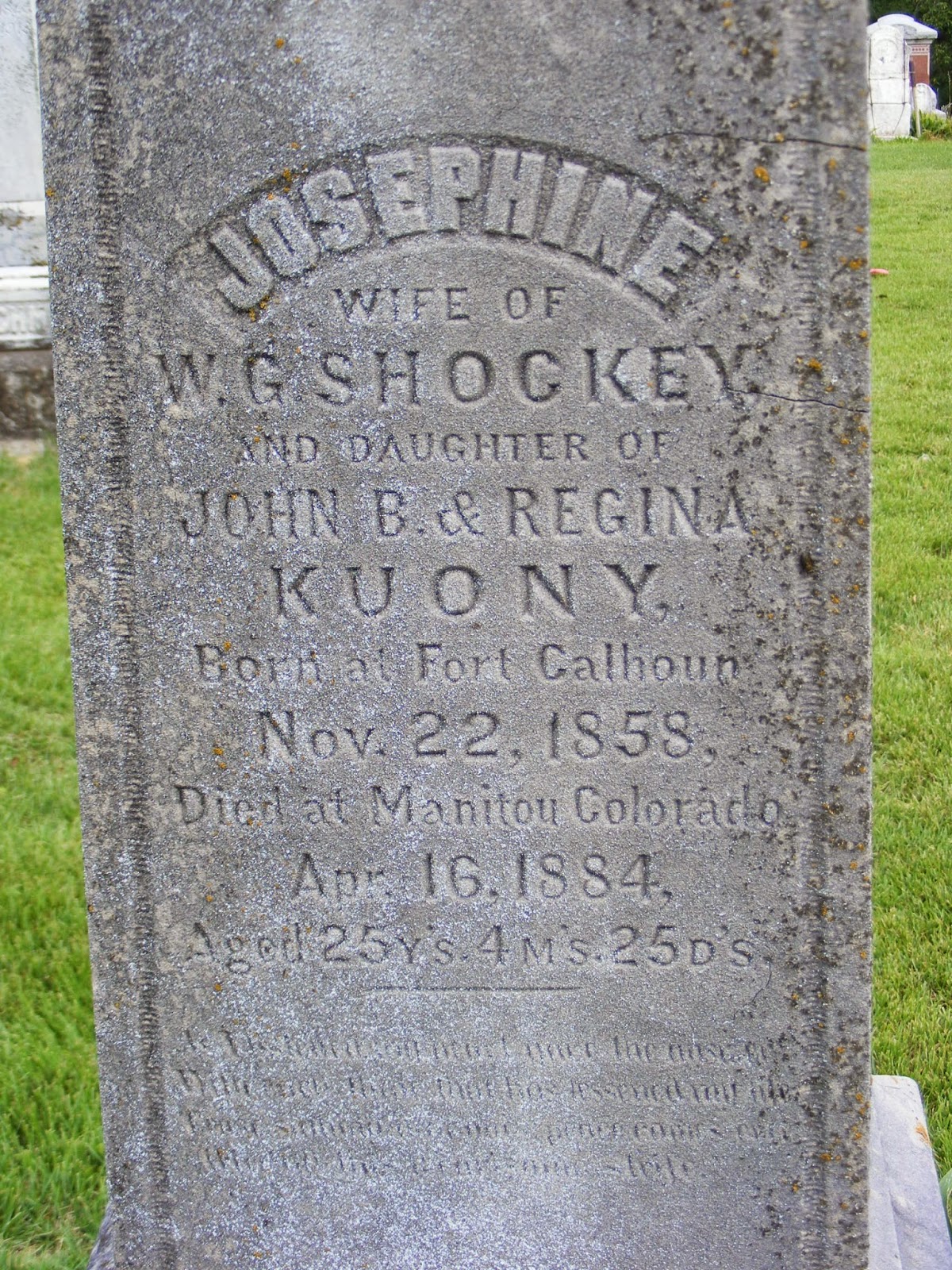 Bennington Historical Society Bennington, Nebraska Fort Calhoun Cemetery