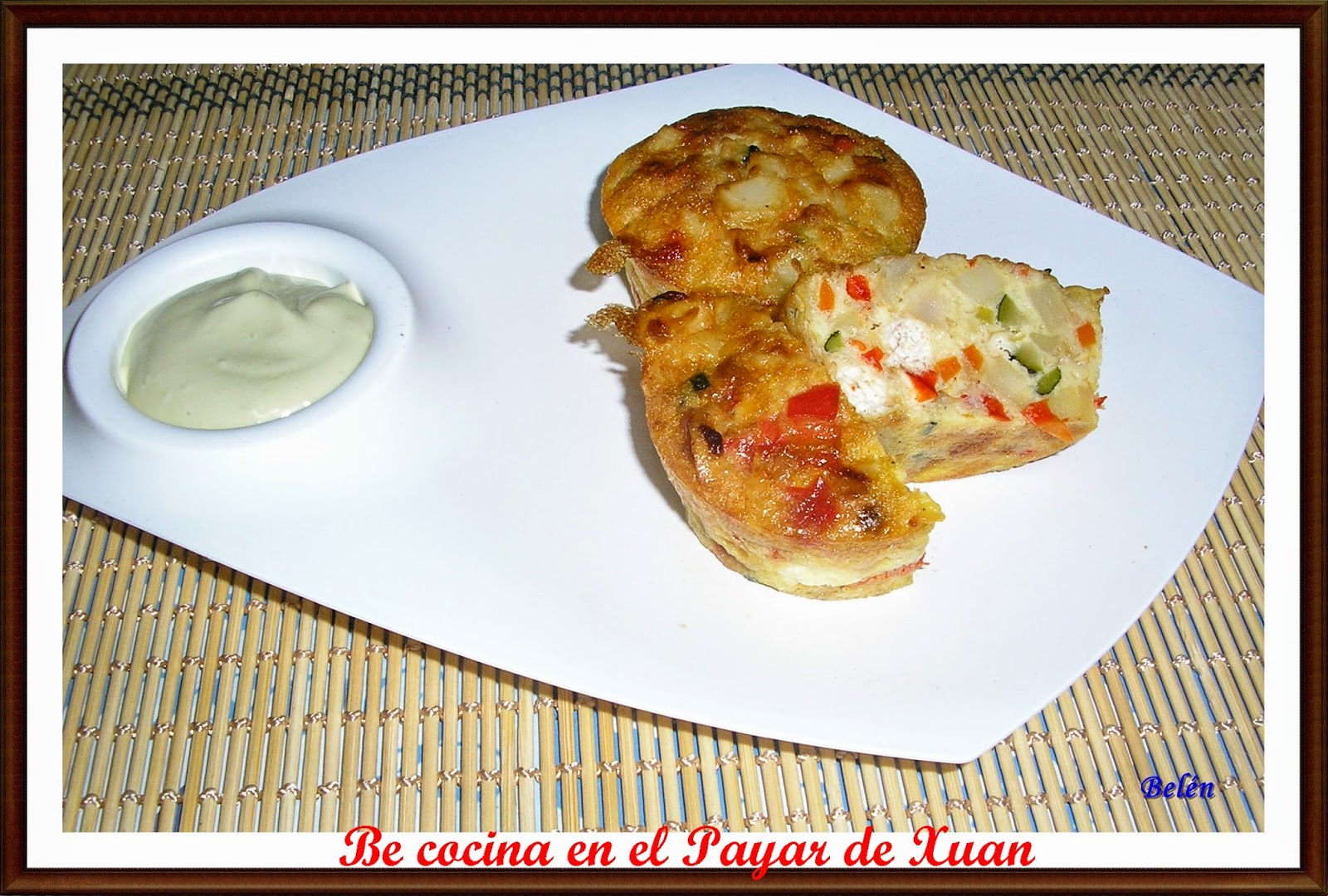 Flanes De Verduras Y Queso De Cabra 
